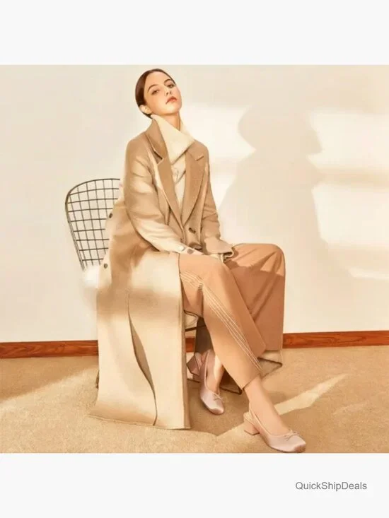 Satin Slingback Heels with Bow Square Toe Chunky Block Heels - Picture 7 of 7